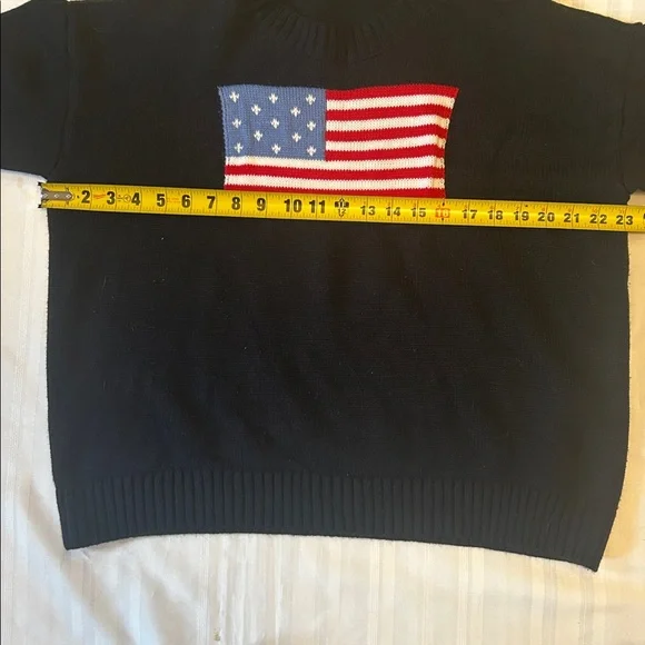 Sweater with American Flag Design - Picture 9 of 9